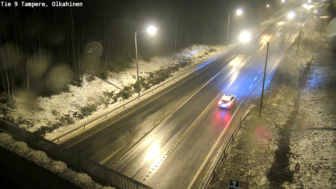 Weather Camera Image Väg 9 Tammerfors, Olkahinen, Tampere, Pirkanmaa