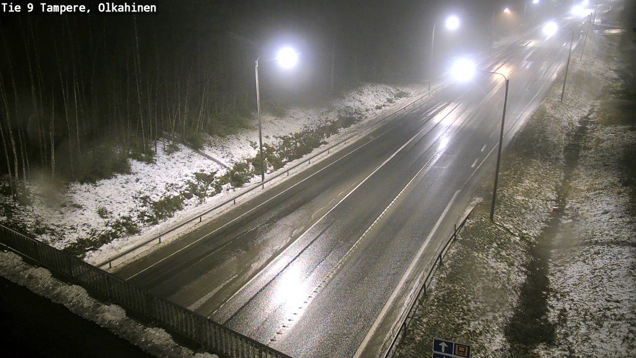 Weather Camera Image Väg 9 Tammerfors, Olkahinen, Tampere, Pirkanmaa
