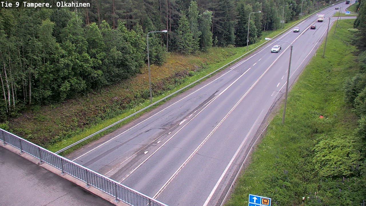 Weather Camera Image Road 9 Tampere, Olkahinen, Tampere, Pirkanmaa