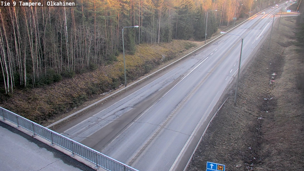 Weather Camera Image Road 9 Tampere, Olkahinen, Tampere, Pirkanmaa