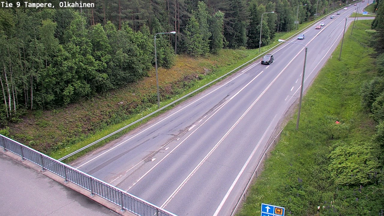 Weather Camera Image Road 9 Tampere, Olkahinen, Tampere, Pirkanmaa