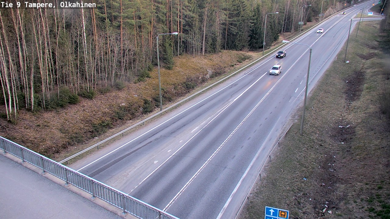 Weather Camera Image Road 9 Tampere, Olkahinen, Tampere, Pirkanmaa