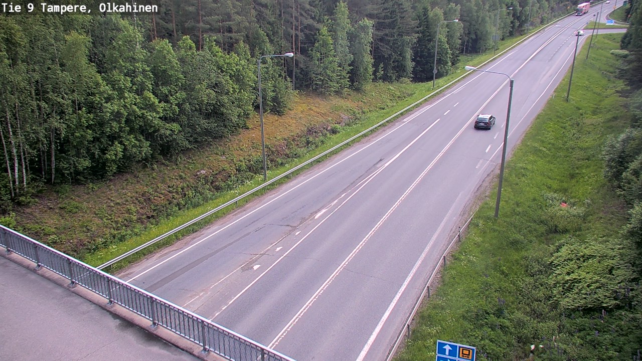Weather Camera Image Väg 9 Tammerfors, Olkahinen, Tampere, Pirkanmaa