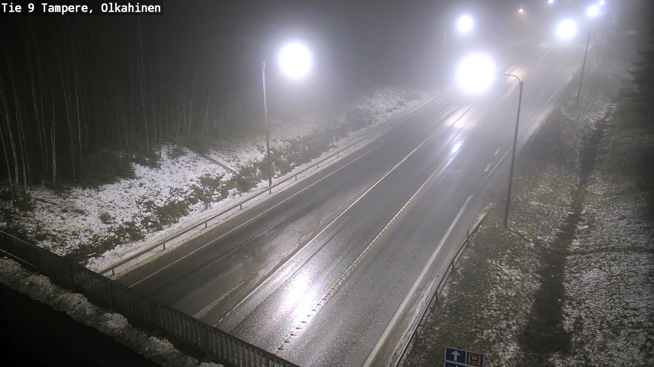Weather Camera Image Väg 9 Tammerfors, Olkahinen, Tampere, Pirkanmaa