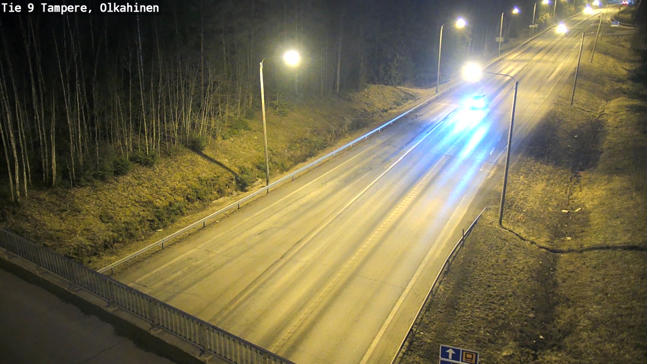 Weather Camera Image Väg 9 Tammerfors, Olkahinen, Tampere, Pirkanmaa