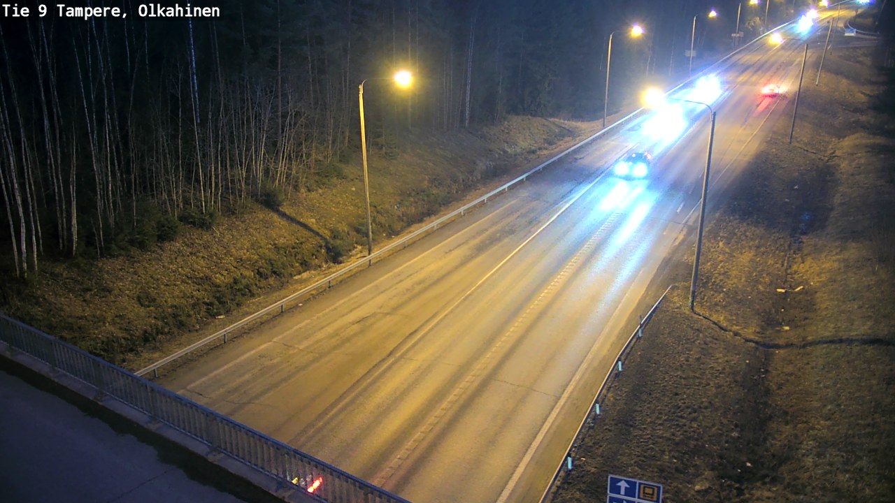 Weather Camera Image Väg 9 Tammerfors, Olkahinen, Tampere, Pirkanmaa