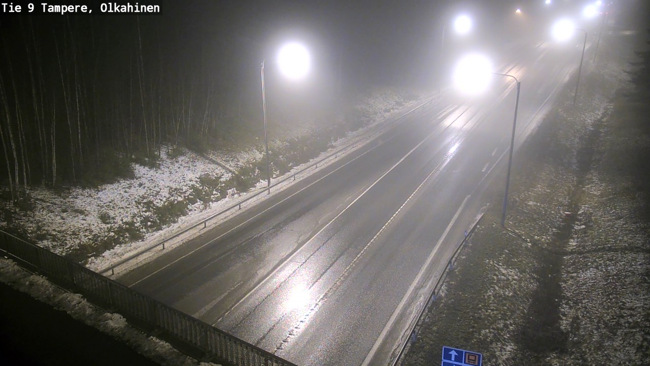 Weather Camera Image Väg 9 Tammerfors, Olkahinen, Tampere, Pirkanmaa