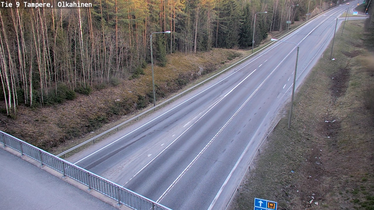 Weather Camera Image Road 9 Tampere, Olkahinen, Tampere, Pirkanmaa