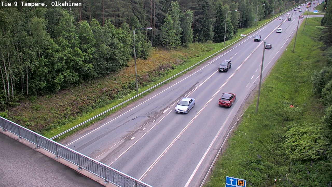 Weather Camera Image Road 9 Tampere, Olkahinen, Tampere, Pirkanmaa