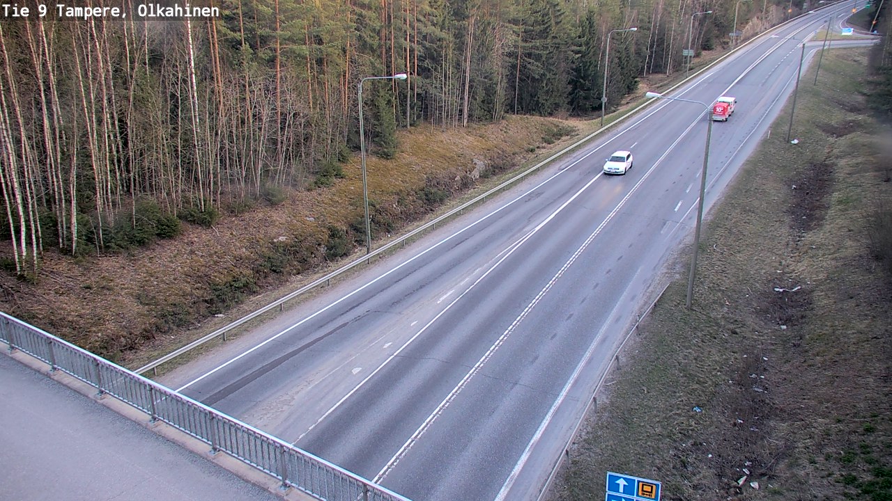 Weather Camera Image Road 9 Tampere, Olkahinen, Tampere, Pirkanmaa