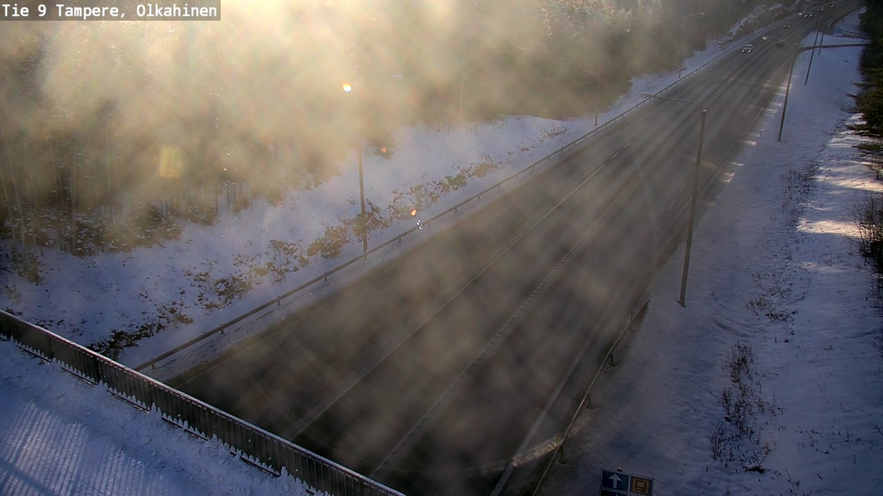 Weather Camera Image Väg 9 Tammerfors, Olkahinen, Tampere, Pirkanmaa