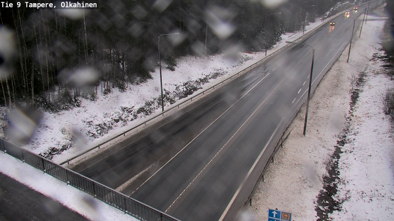 Weather Camera Image Väg 9 Tammerfors, Olkahinen, Tampere, Pirkanmaa