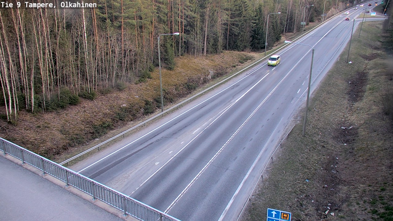 Weather Camera Image Road 9 Tampere, Olkahinen, Tampere, Pirkanmaa