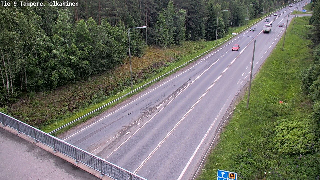 Weather Camera Image Road 9 Tampere, Olkahinen, Tampere, Pirkanmaa