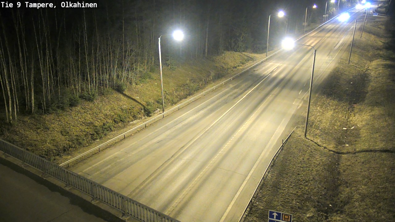 Weather Camera Image Väg 9 Tammerfors, Olkahinen, Tampere, Pirkanmaa