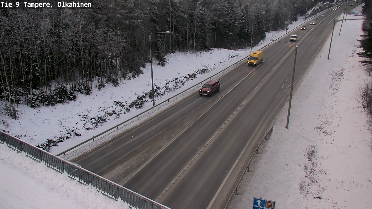 Weather Camera Image Väg 9 Tammerfors, Olkahinen, Tampere, Pirkanmaa