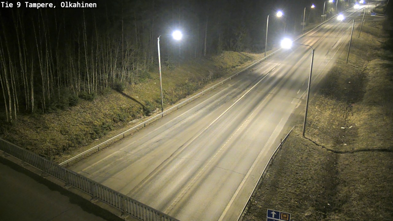 Weather Camera Image Väg 9 Tammerfors, Olkahinen, Tampere, Pirkanmaa