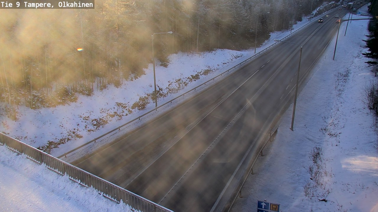 Weather Camera Image Väg 9 Tammerfors, Olkahinen, Tampere, Pirkanmaa