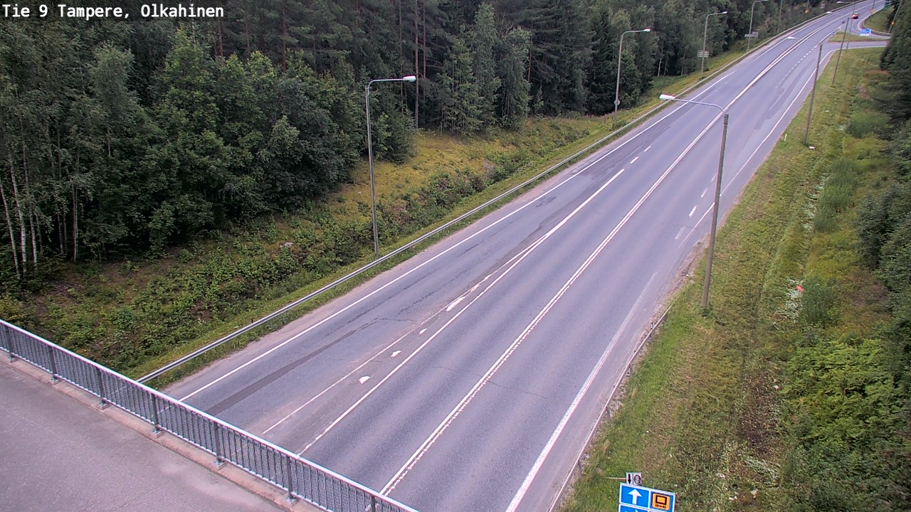 Weather Camera Image Road 9 Tampere, Olkahinen, Tampere, Pirkanmaa