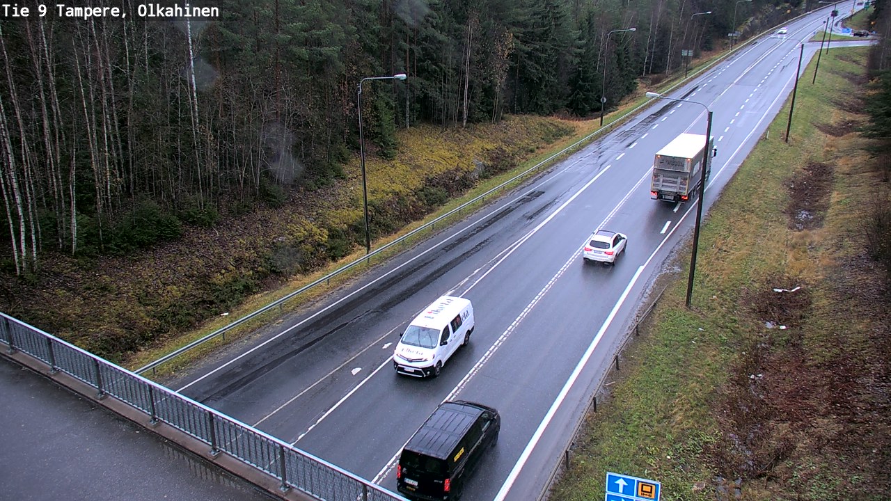 Weather Camera Image Road 9 Tampere, Olkahinen, Tampere, Pirkanmaa
