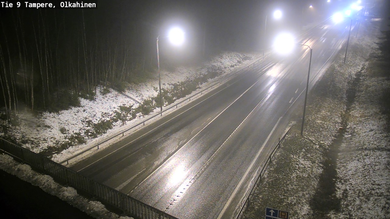 Weather Camera Image Väg 9 Tammerfors, Olkahinen, Tampere, Pirkanmaa