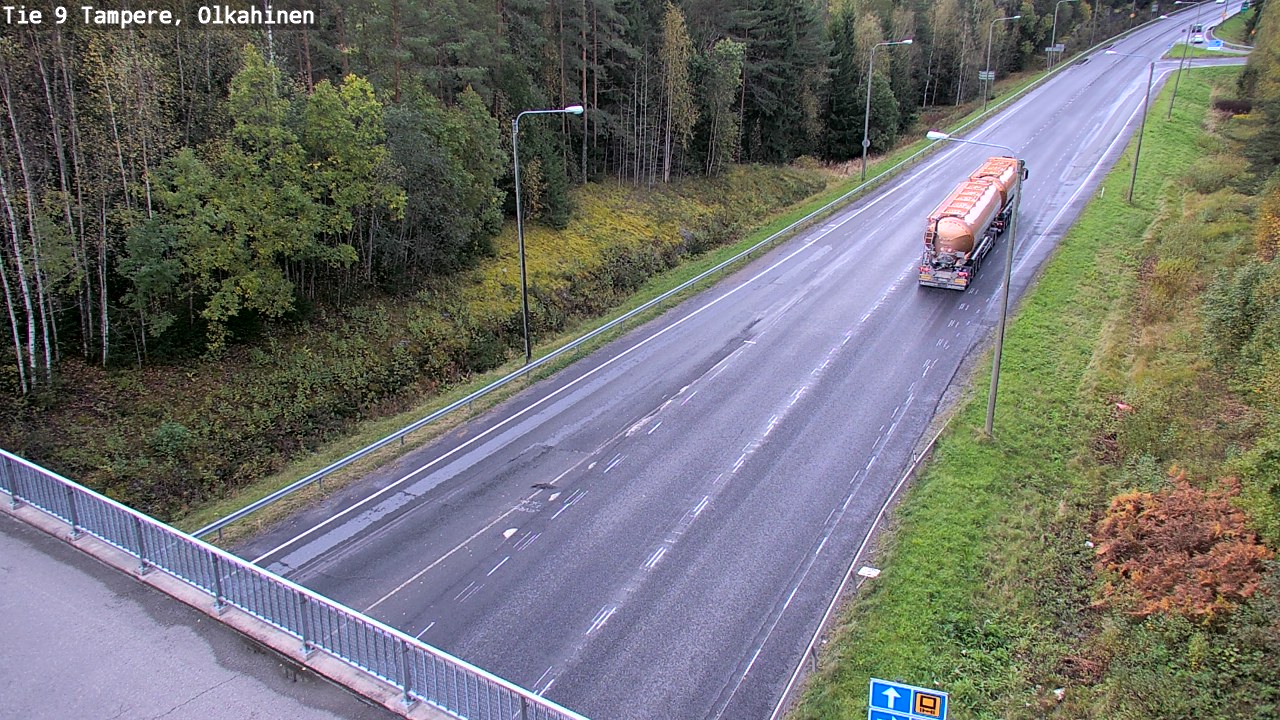 Weather Camera Image Road 9 Tampere, Olkahinen, Tampere, Pirkanmaa