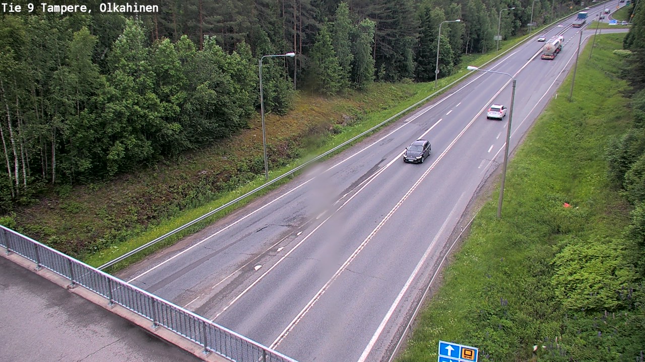 Weather Camera Image Road 9 Tampere, Olkahinen, Tampere, Pirkanmaa