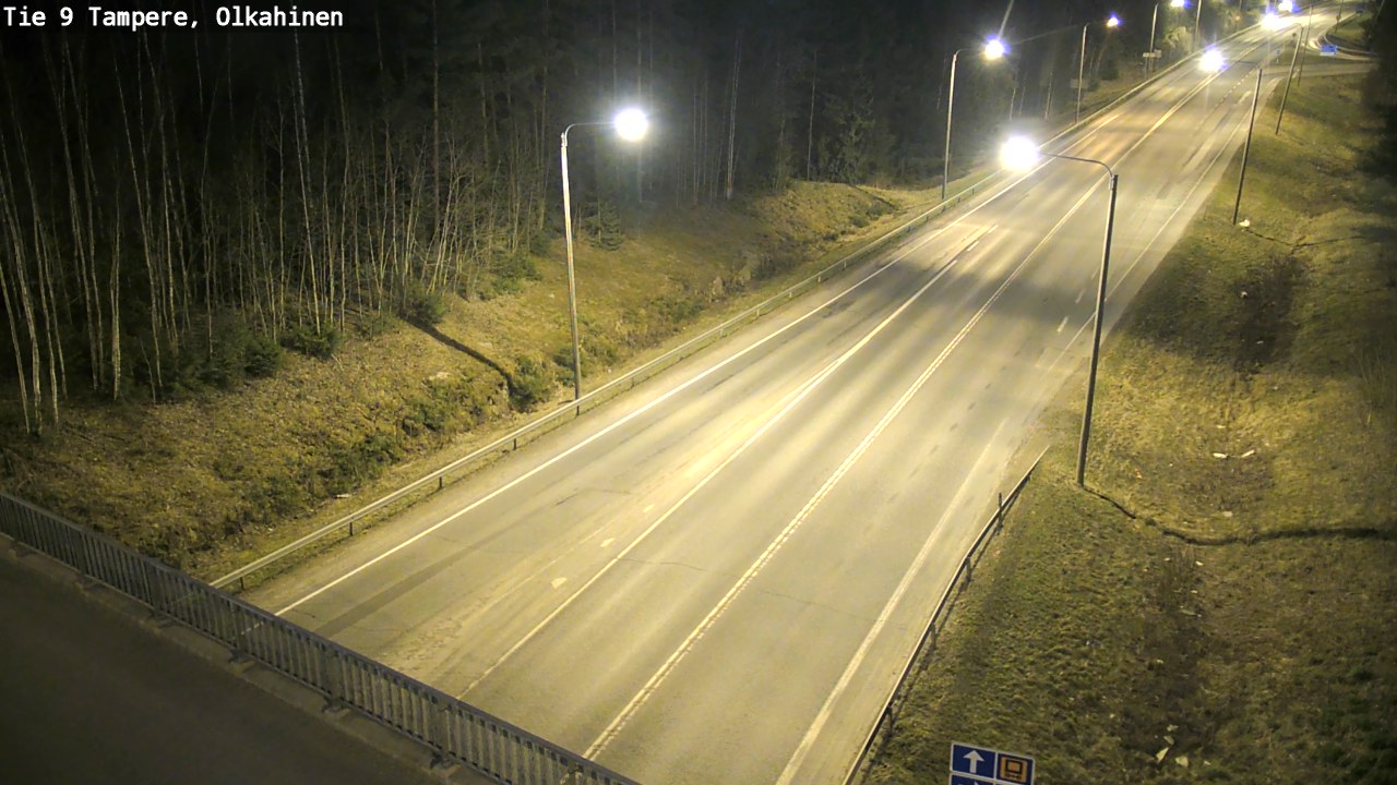 Weather Camera Image Road 9 Tampere, Olkahinen, Tampere, Pirkanmaa
