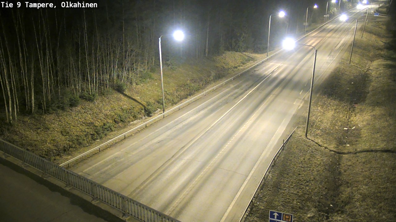 Weather Camera Image Väg 9 Tammerfors, Olkahinen, Tampere, Pirkanmaa