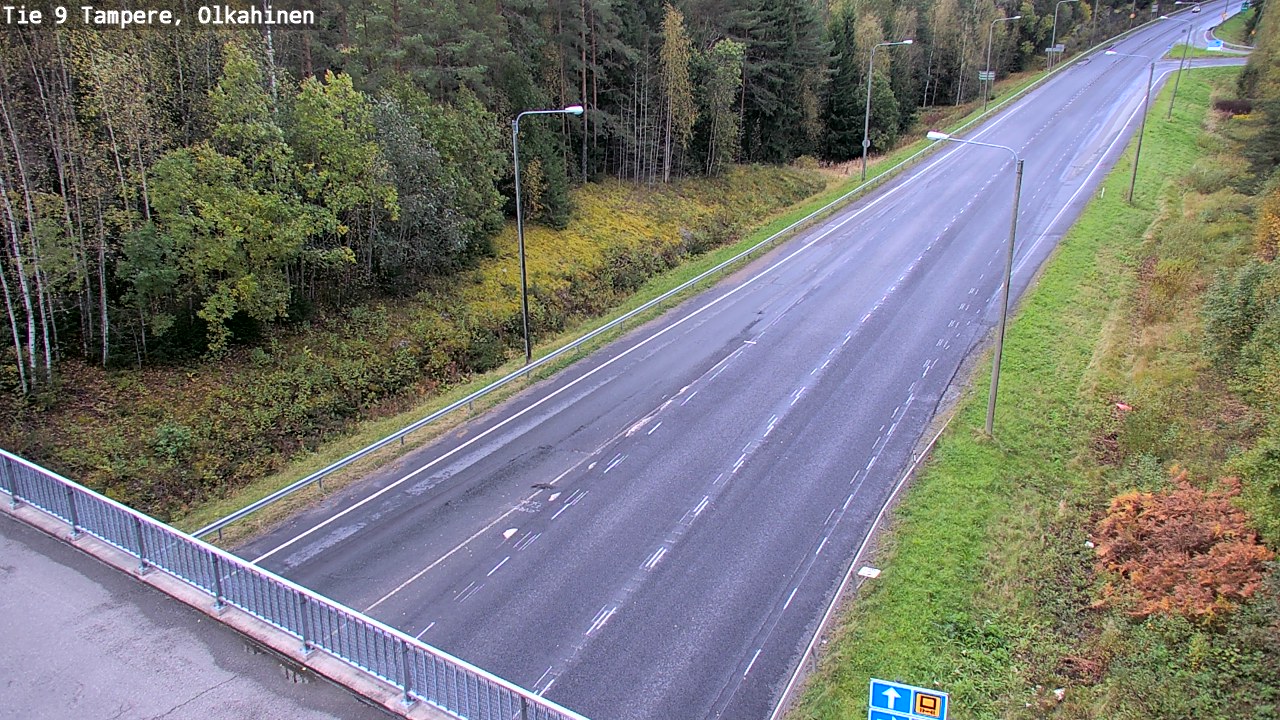Weather Camera Image Road 9 Tampere, Olkahinen, Tampere, Pirkanmaa