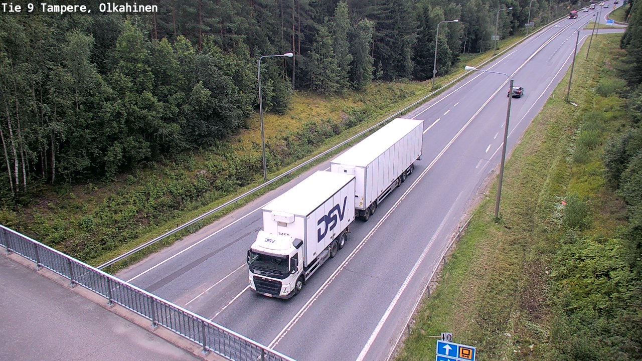 Weather Camera Image Road 9 Tampere, Olkahinen, Tampere, Pirkanmaa