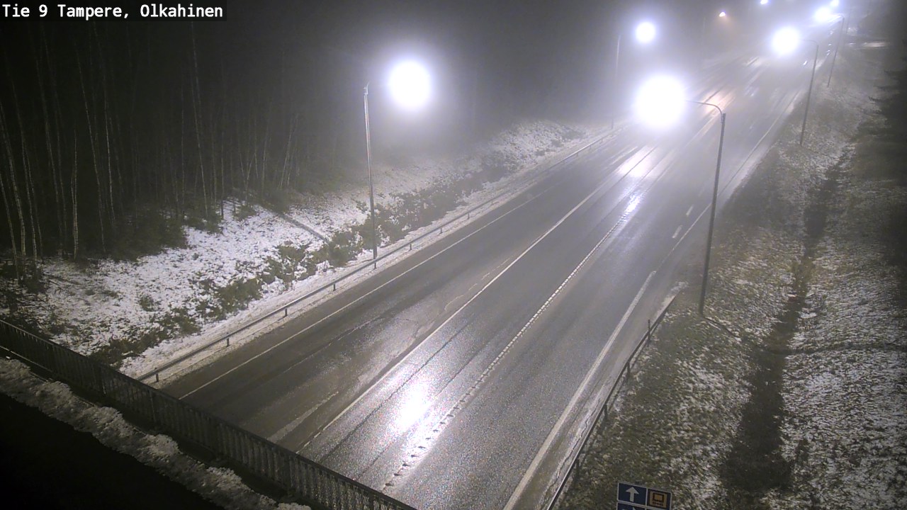 Weather Camera Image Väg 9 Tammerfors, Olkahinen, Tampere, Pirkanmaa