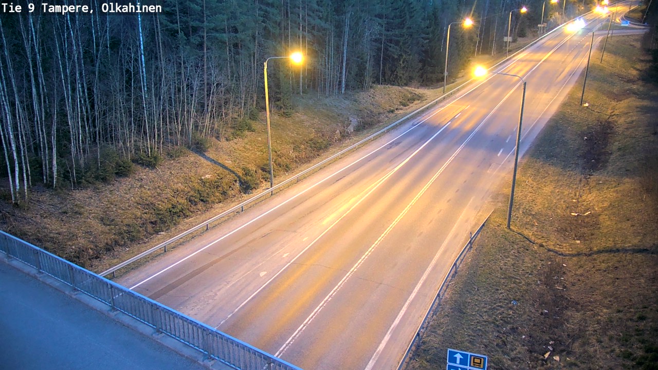 Weather Camera Image Road 9 Tampere, Olkahinen, Tampere, Pirkanmaa