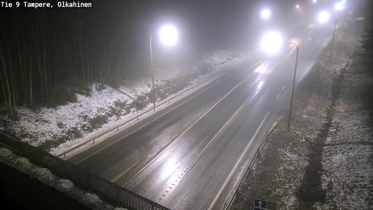 Weather Camera Image Väg 9 Tammerfors, Olkahinen, Tampere, Pirkanmaa