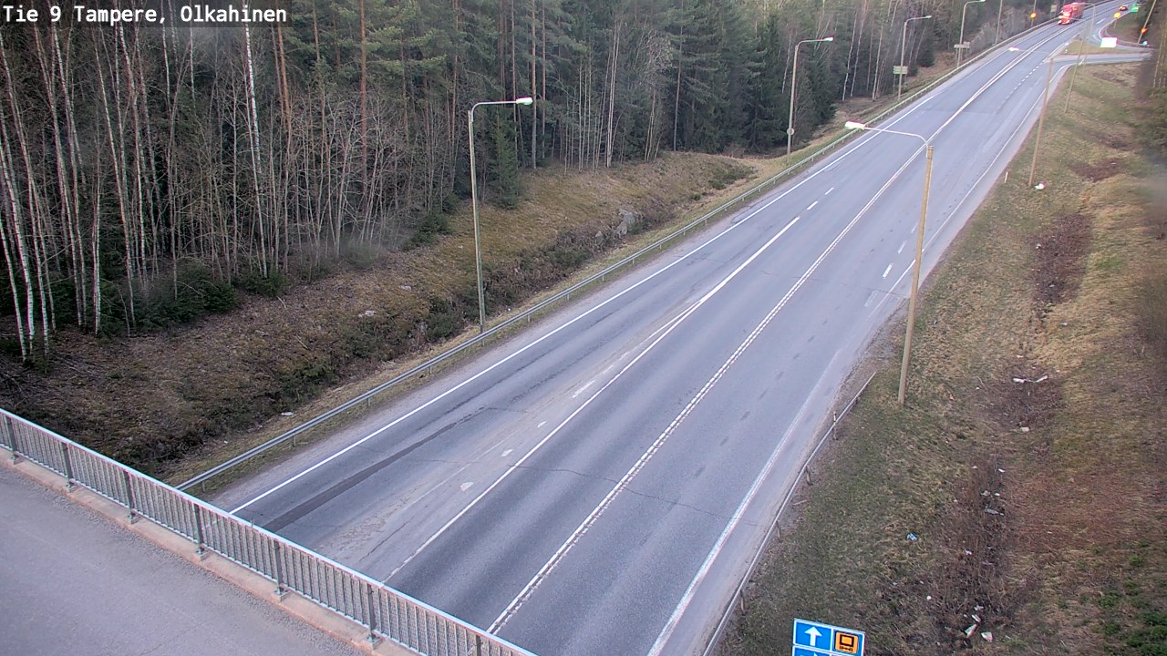 Weather Camera Image Väg 9 Tammerfors, Olkahinen, Tampere, Pirkanmaa