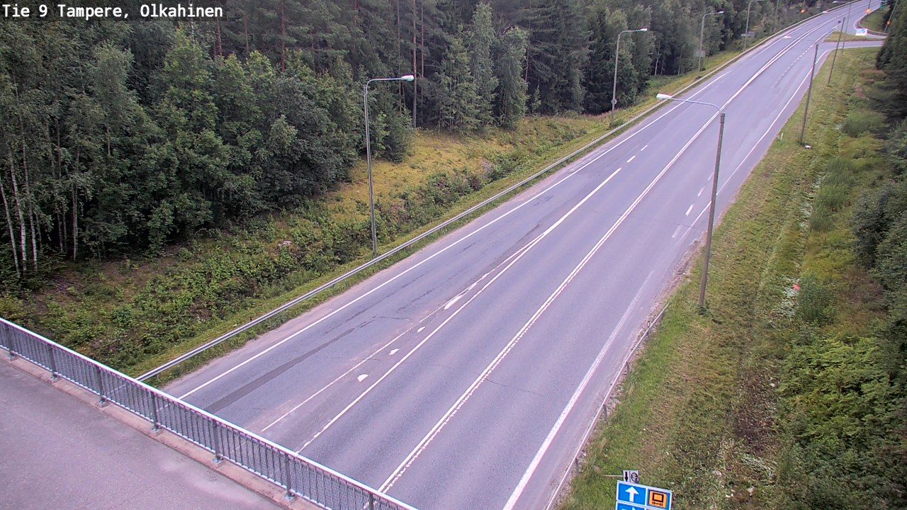 Weather Camera Image Road 9 Tampere, Olkahinen, Tampere, Pirkanmaa
