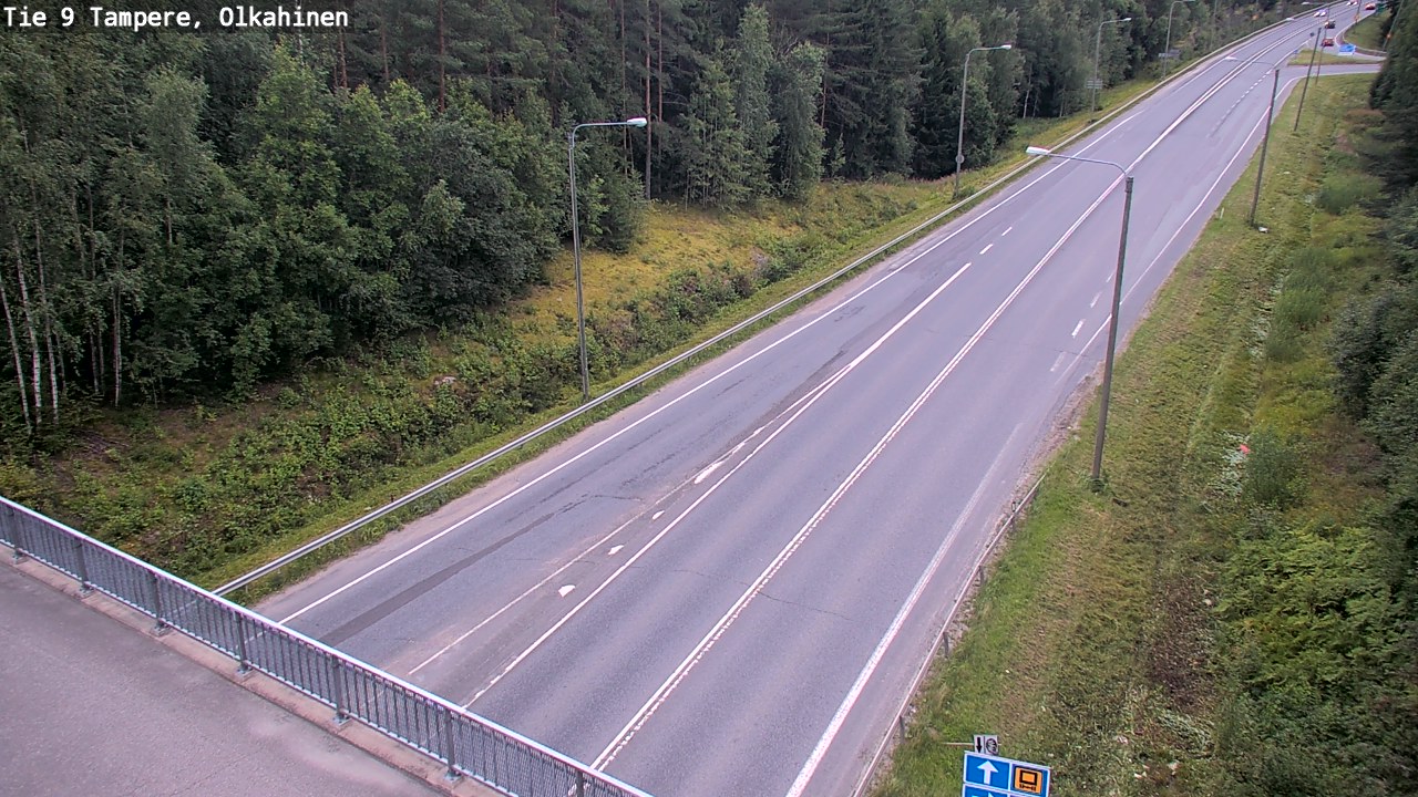 Weather Camera Image Road 9 Tampere, Olkahinen, Tampere, Pirkanmaa