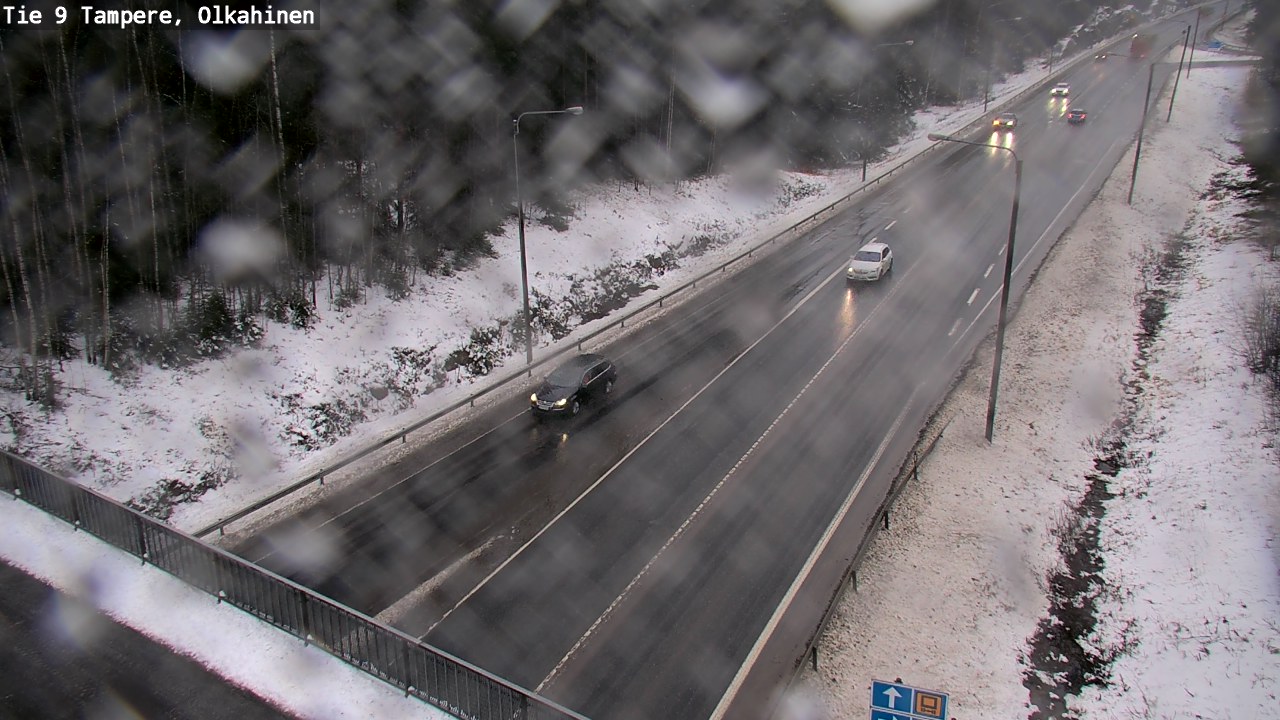Weather Camera Image Väg 9 Tammerfors, Olkahinen, Tampere, Pirkanmaa