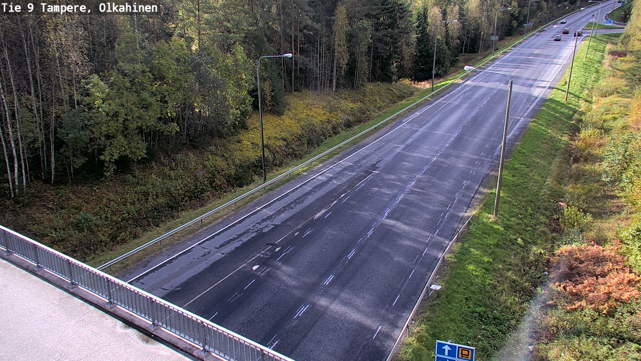 Weather Camera Image Road 9 Tampere, Olkahinen, Tampere, Pirkanmaa