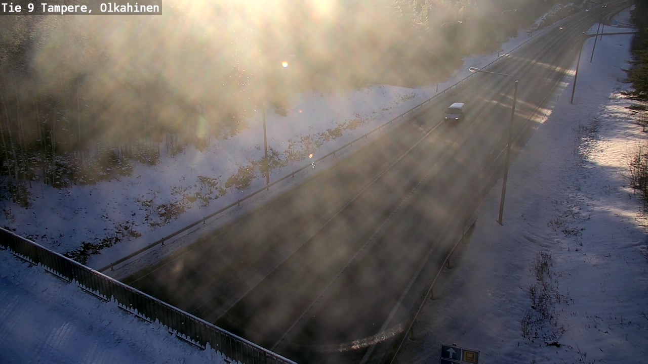 Weather Camera Image Väg 9 Tammerfors, Olkahinen, Tampere, Pirkanmaa