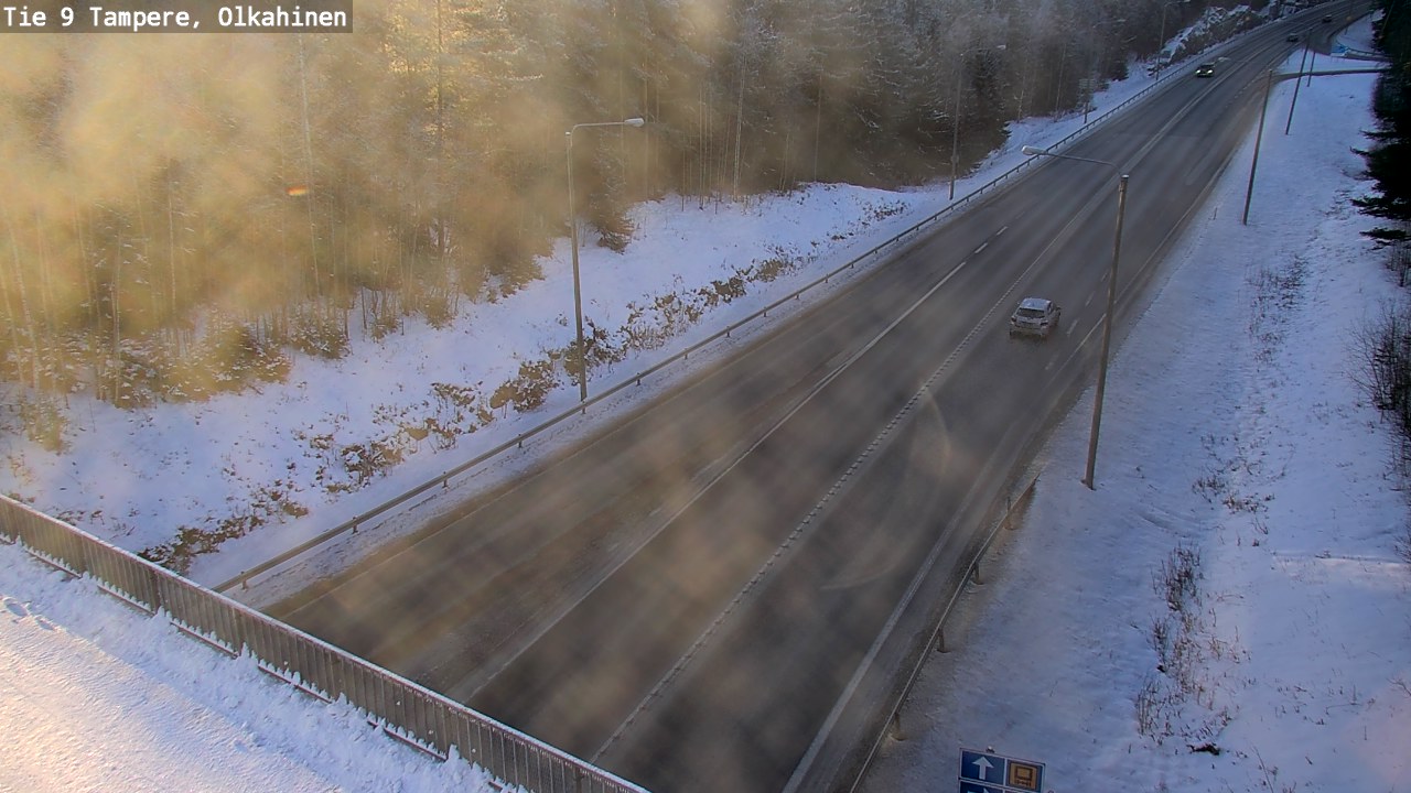 Weather Camera Image Väg 9 Tammerfors, Olkahinen, Tampere, Pirkanmaa