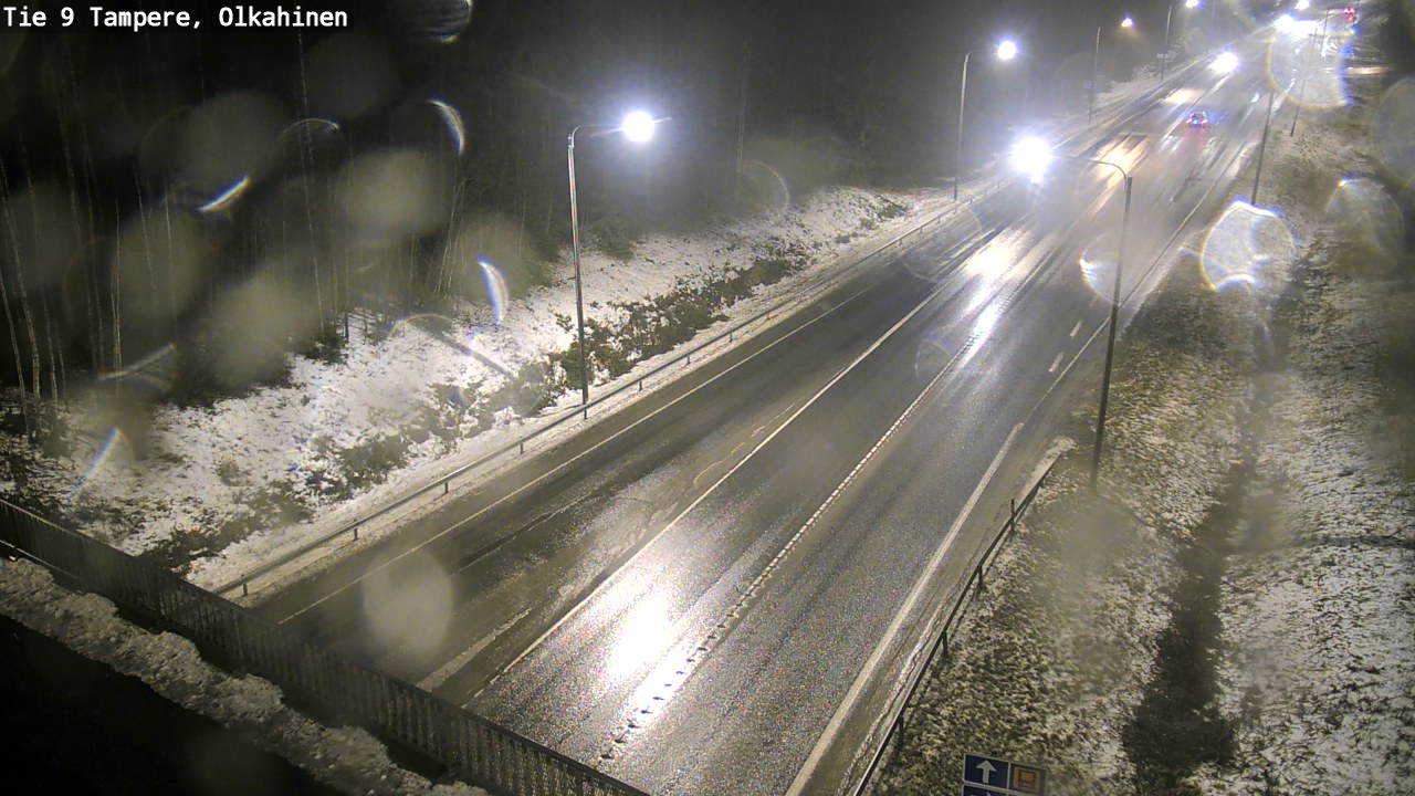 Weather Camera Image Väg 9 Tammerfors, Olkahinen, Tampere, Pirkanmaa
