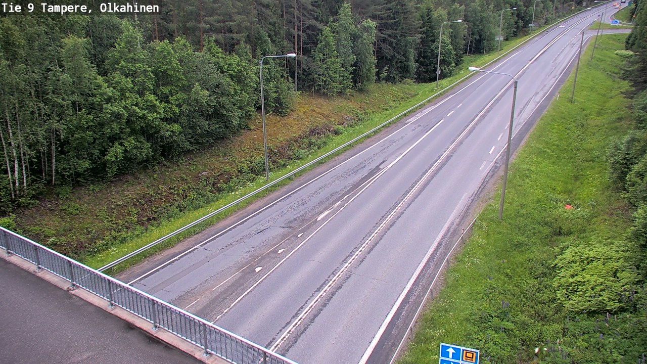Weather Camera Image Road 9 Tampere, Olkahinen, Tampere, Pirkanmaa