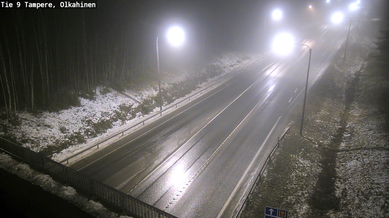 Weather Camera Image Väg 9 Tammerfors, Olkahinen, Tampere, Pirkanmaa
