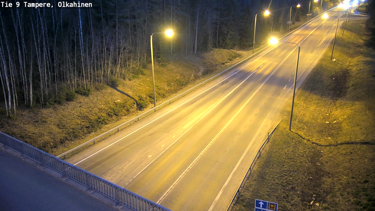 Weather Camera Image Road 9 Tampere, Olkahinen, Tampere, Pirkanmaa