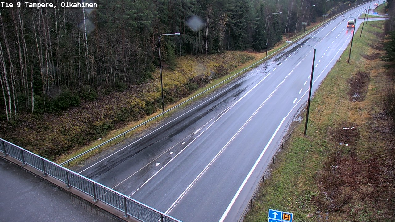 Weather Camera Image Väg 9 Tammerfors, Olkahinen, Tampere, Pirkanmaa