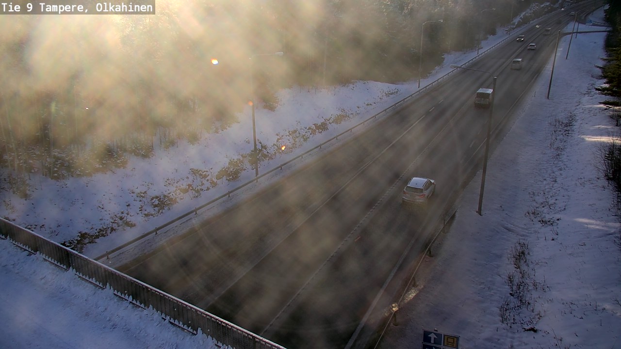Weather Camera Image Väg 9 Tammerfors, Olkahinen, Tampere, Pirkanmaa