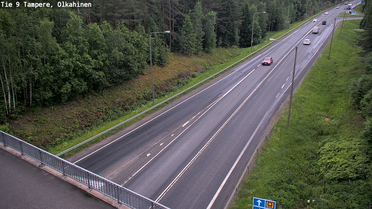 Weather Camera Image Road 9 Tampere, Olkahinen, Tampere, Pirkanmaa