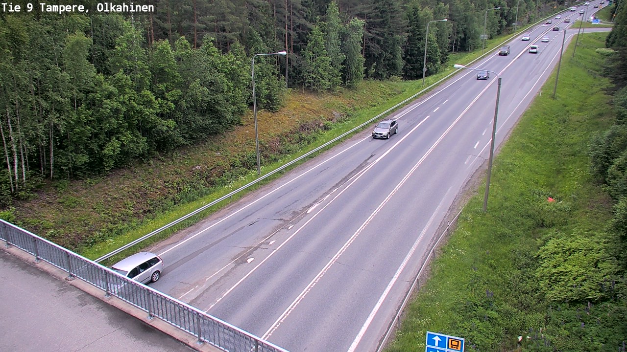 Weather Camera Image Road 9 Tampere, Olkahinen, Tampere, Pirkanmaa
