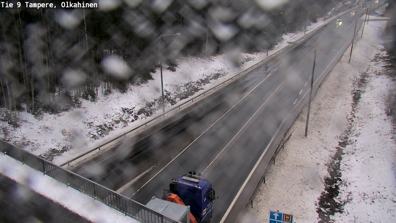 Weather Camera Image Väg 9 Tammerfors, Olkahinen, Tampere, Pirkanmaa